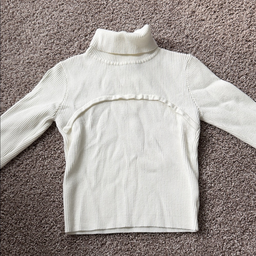 Petal & Pup Cream Cowl Neck Sweater